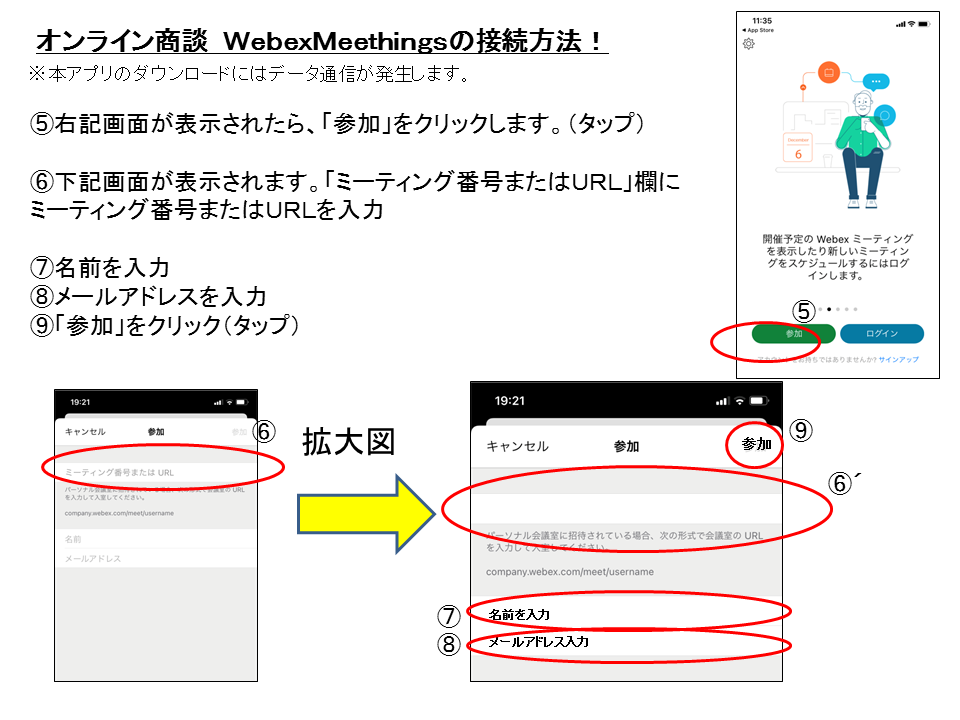 オンライン商談接続方法 ネッツたいせつ
