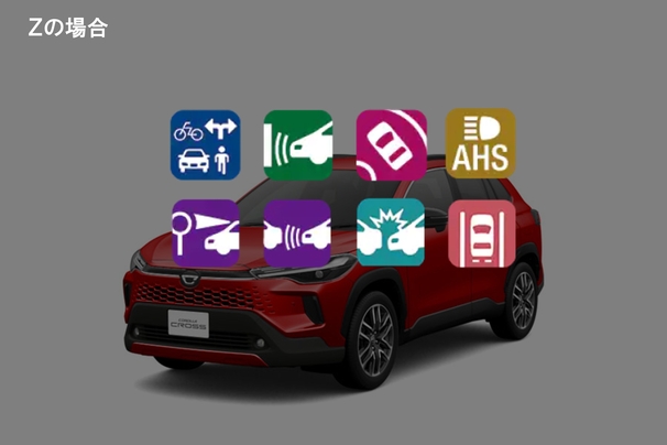 安全装備カローラクロス